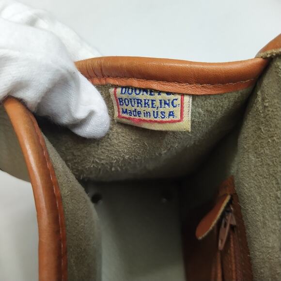 Dooney & Bourke Ivory Leather Flap Closure Crossbody Bag - VTG -Made in USA - Picture 16 of 16